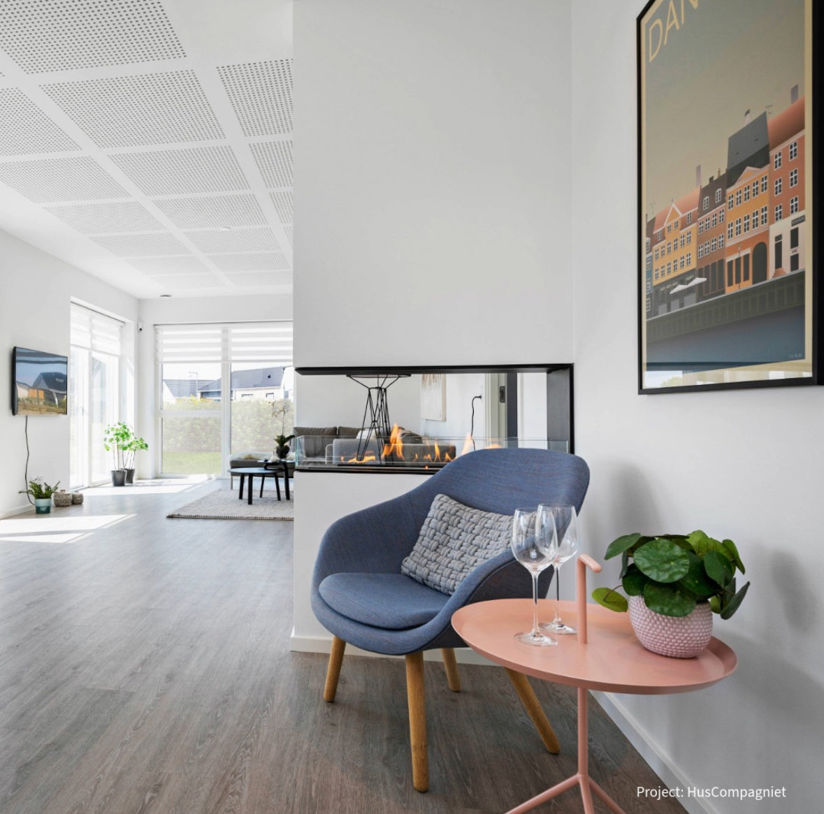 Decoflame Net Zero Emission F6 Fireplace Insert - Smart Home Control & 20.5 to 80 Hour Long Burn Times