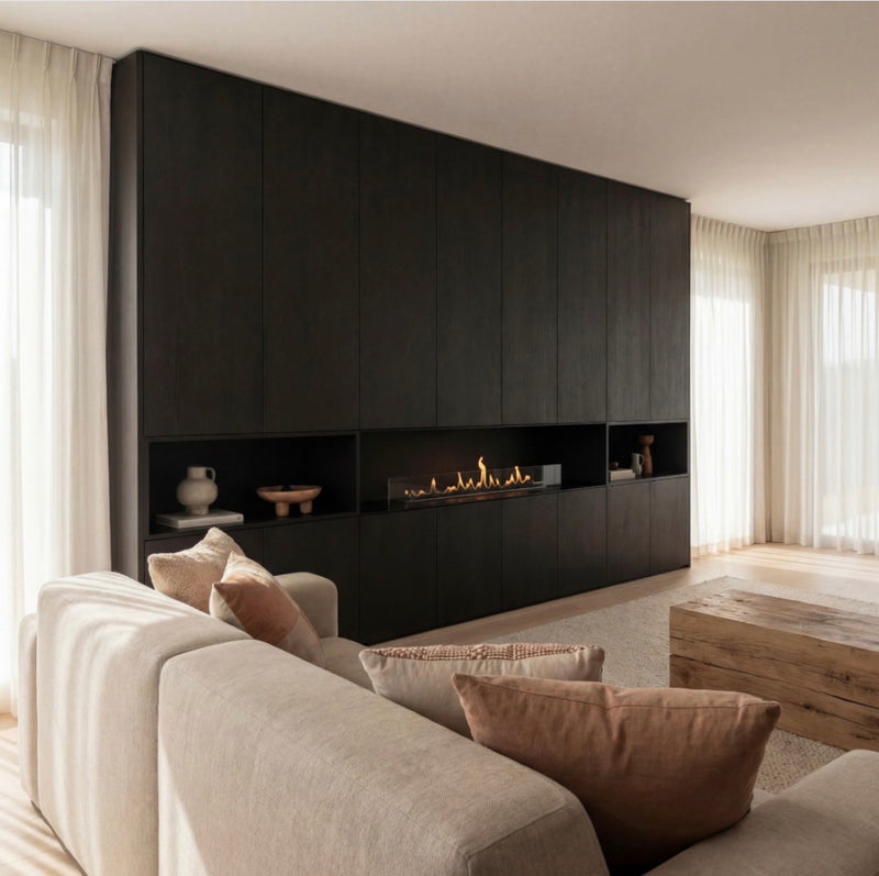Decoflame BEV Net Zero Emission F2 Fireplace Insert - Remote Control & 20.5 Hour Long Burn Times